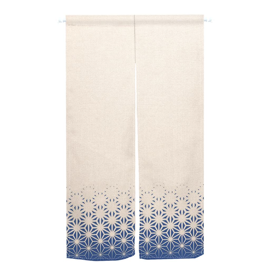 Japanese Style Noren Door Curtains Moon Starry Sky Crane Floral Pattern Polyester Doorway Kitchen Entrance Half Curtain For Window Made Of