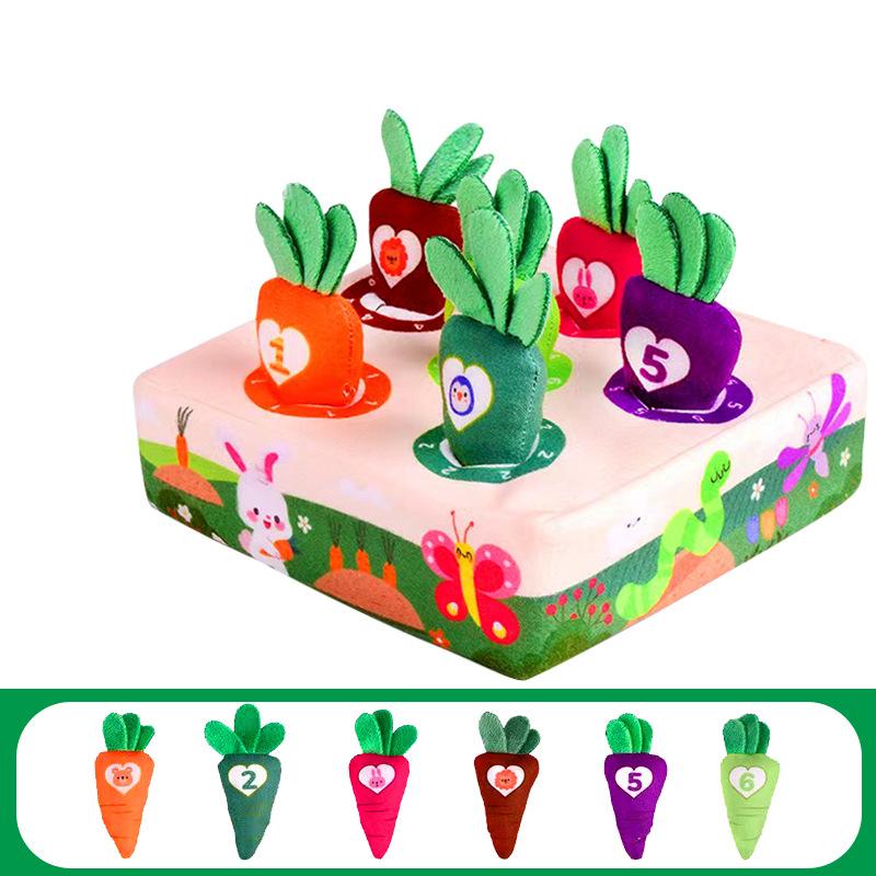 

Tear-Proof Cloth Tissue Box Baby Sensory Toys Infant Early Educational Pull Wipes Fine Motor Skills Training for Newborn Toddler StyleA