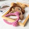 Niedliches Cartoon Lammwoll Bärenohren Stirnband, Milchkaffee Farbe – Plüsch Herbst/Winter Damen Haaraccessoire zum Gesichtwaschen