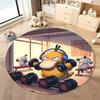 Various Styles and Sizes Pokemon Psyduck Cartoon Round Carpet Bedroom Living Room Sofa Study Desk Seat Mat Kids Room Decor Rug