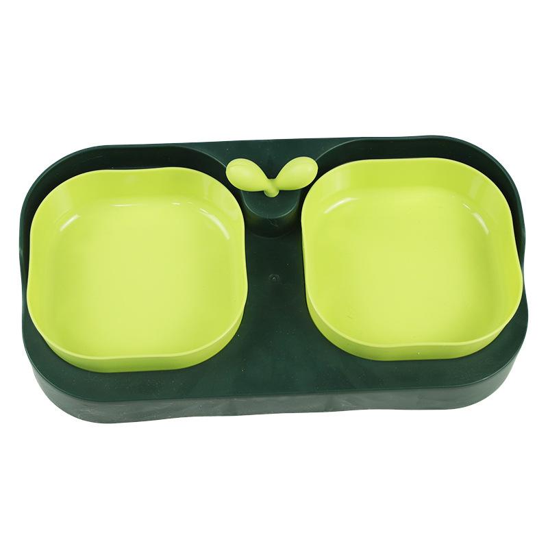 Double Pet Bowls Set for Dogs - Durable Non-Slip Food Water Feeder Dish Pet Supplies