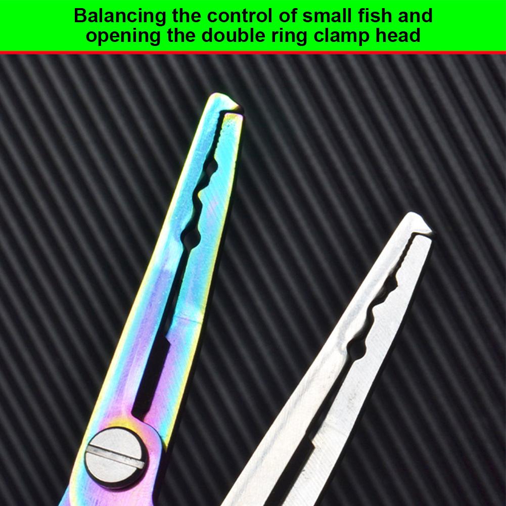 Fishing Pliers Stainless Steel Fishing Hook Remover Saltwater Resistant Fishing Braided Line Cutter Scissors Fishing Equipment