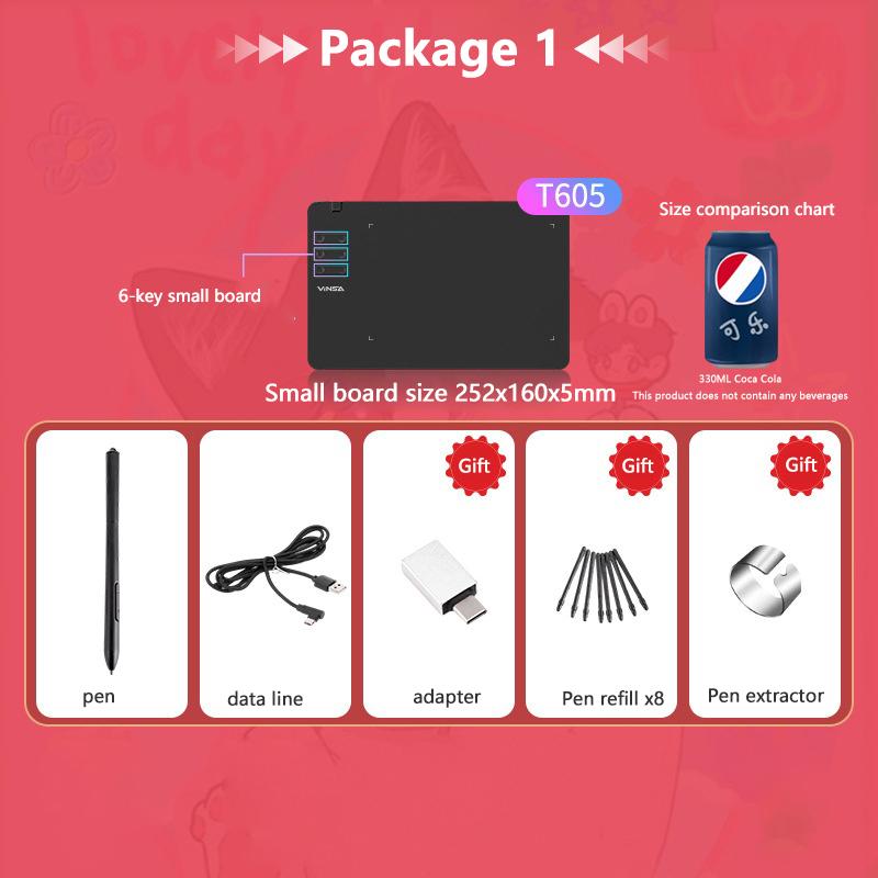 

Графический планшет для рисования Цифровой планшет для письма Доска для рисования Для телефона Android Windows Mac Ноутбук для рисования Курс дизайна as the picture