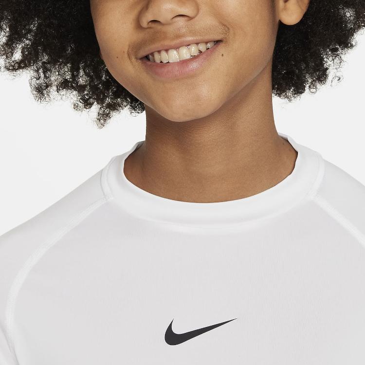 Nike Dri-FIT Long-Sleeve Top Kids Tops White FJ6822-100