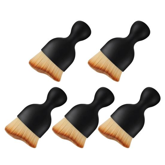 3/5Pcs Car Detailing Brush Anti-slip Ergonomic Handle Angled Soft Bristles Auto Interior Dashboard Vent