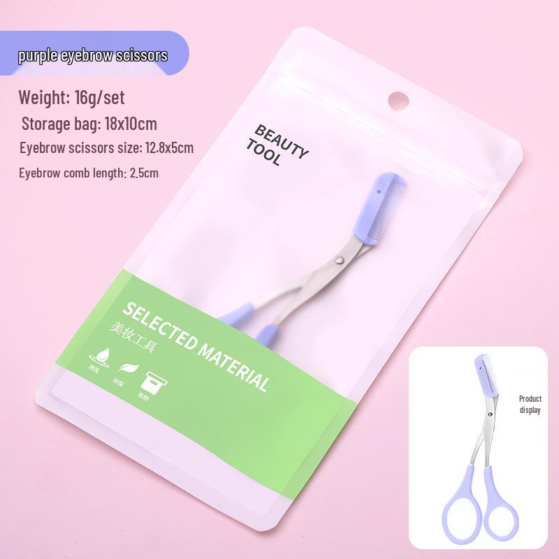 Eyebrow Shaping Kit: Beginner Scissors, Razor, and Comb Tools