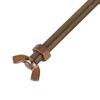Metal Spare Tire Holder with E-Track Fitting Base and Threaded Rod for Trucks and Enclosed Trailer Vehicle Cargo Areas