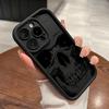 Minimalist Black Skull Pattern Silicone Soft Phone Case For iPhone 17 16 15 Pro Max 14 13 12 11 Pro 17 Air 16E XS X XR Cover
