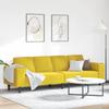 Living Room Sofa Yellow 250 x 77 x 76 cm