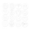 16 Pieces Face Body Painting Stencils Makeup Templates for Party