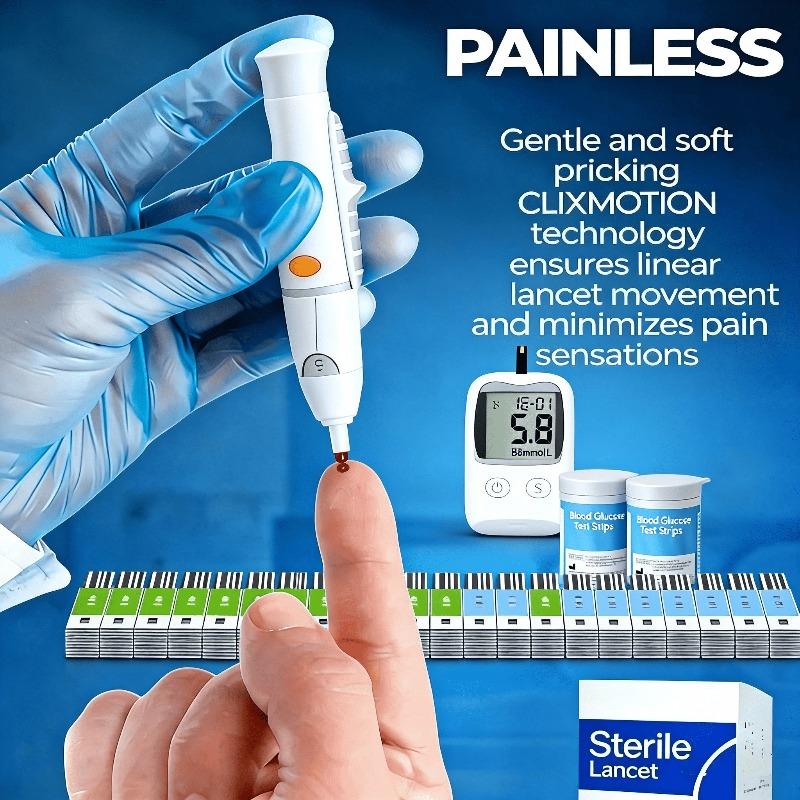 Pocket-Sized Mini Blood Glucose Meter, Monitor Anytime Without Taking Space During Commutes
