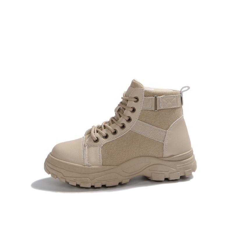 New Plus Size Women's Shoes Martin Boots Women's 2025 New Winter Platform Versatile British Style High Top
