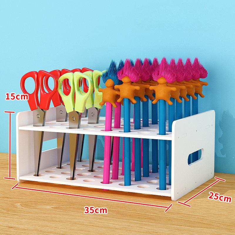 Stolní Ručně vyráběný organizér Stojan Umělecká zóna Stojan na uložení nožů Stojan na uskladnění dětských zkumavek Stojan na nůžky pro mateřskou školu