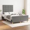 VidaXL Bed Frames with Headboard, Upholstered Bed, Double Bed, Adult Bedroom Interior Bed, Modern, Grey 3270514