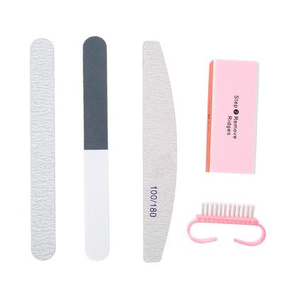 5pcsSet Nail Files Powder Brush Durable Buffing Grit Accessories UV Gel Polish Tools