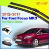 For Ford Focus 3 2012~2017 MK3 Car Wiper Blades Front Window Windshield Windscreen Car Accessories Stickers 2013 2014 2015 2016