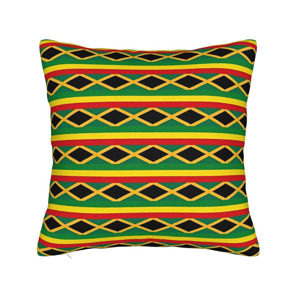 Flag of Reggae of Jamaica Pillowcase Polyester Cushion Cover Decorative Rasta  Pillow Case Cover Home Wholesale 40X40cm