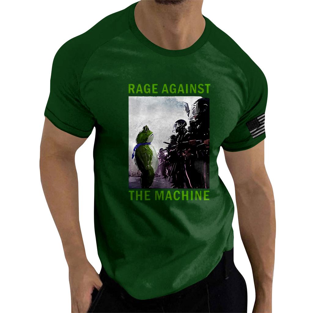 Men's Short-sleeve Top With U.S. Political Raglan Sleeves