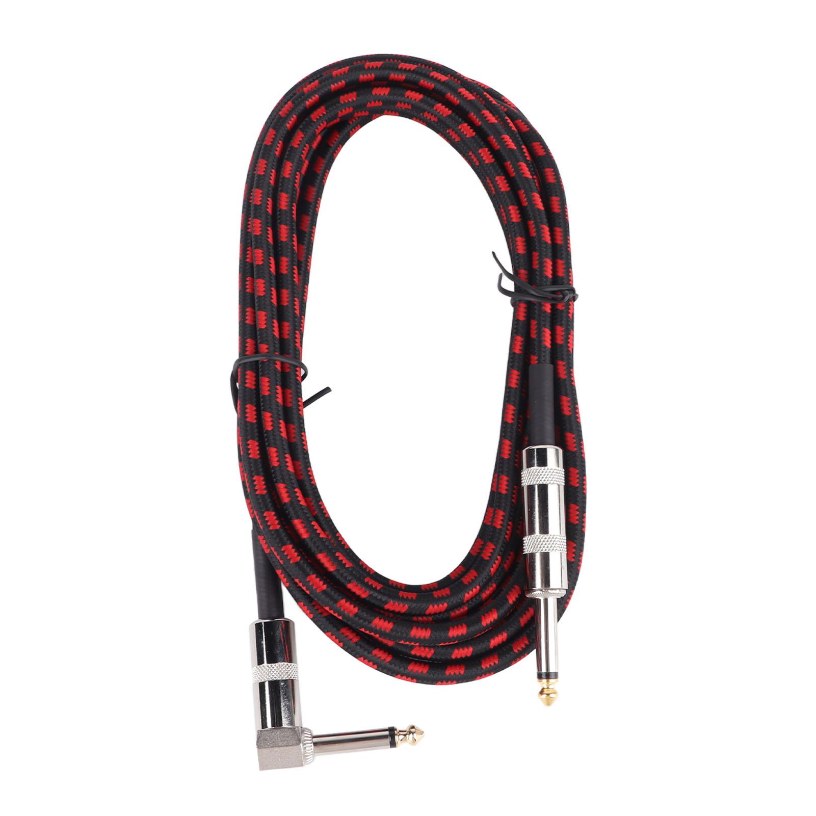 

Инструментальный гитарный кабель без шумов, угловой штекер - прямой штекер, аудио соединительный шнур для электрогитары 3meter / 9.8ft