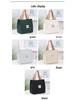 2024 Oryginalna Japońska Płócienna Torba Tote z Zamkiem Błyskawicznym - Wszechstronna Damska Torba Wiaderko na Lunch Bento