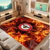 Brentford Football Print Crystal Velvet Rug, Comfortable Water Absorbent Non Slip Indoor Floor Carpet