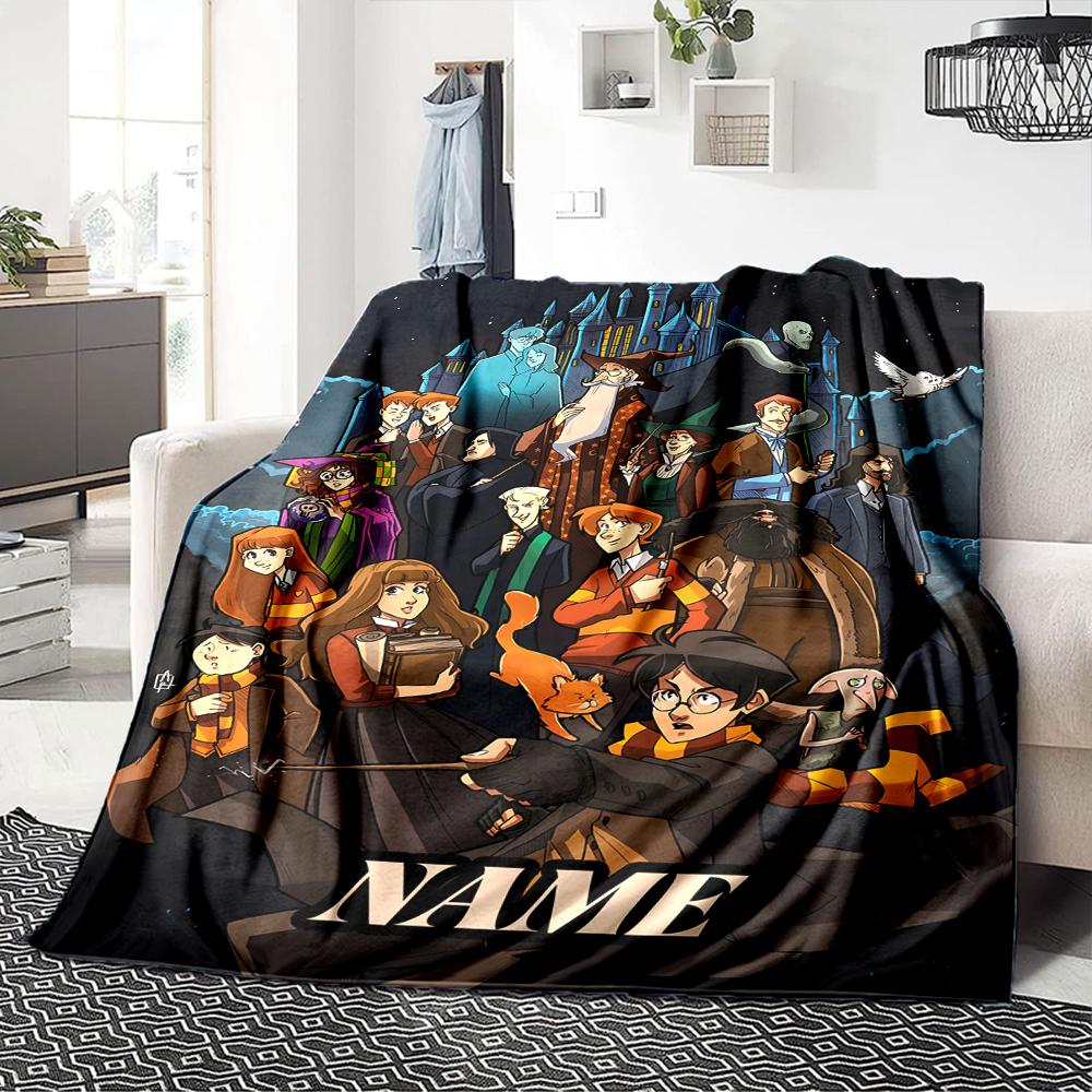 Custom Name Alien Face Close-Up Blanket for Couch & Bed, Plush Cozy Fuzzy Blanket Super Soft & Warm Blankets for Fall and Winter. 090880