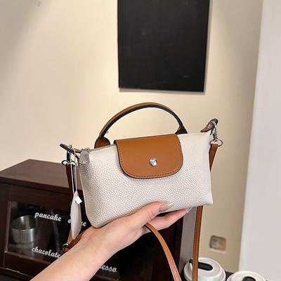 Skórzana torba retro z teksturą premium Popularna torba kurierska Modna torba damska