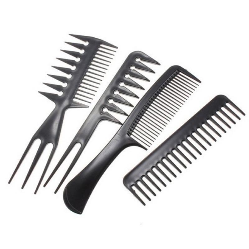 10pcs/lot Black Makeup Comb Set Styling Hairdressing Comb Barber