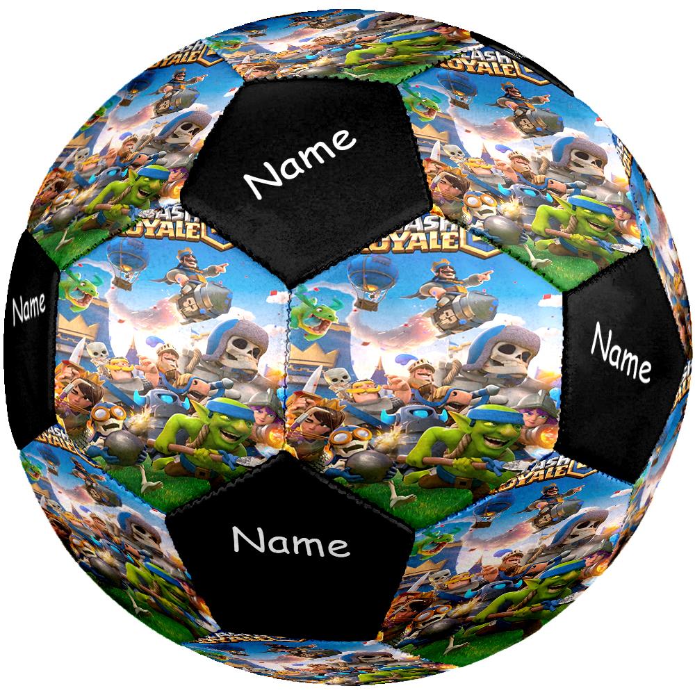 Custom Name Clash Royale Theme Size 5 Soccer Ball, Suitable for Both Indoor and Outdoor Matches, a Gift Suitable for Everyone.