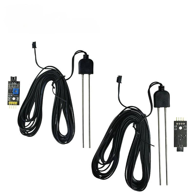 Kit de Sensor Capacitivo de Humedad del Suelo con Módulo de Relé para Jardinería DIY Detección de Humedad