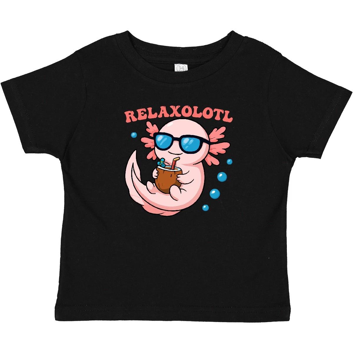 

Inktastic Relaxolotl Axolotl Baby T-Shirt Relax Drink Cup Sunglasses Infant Tees 100