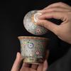 Master Zheng Wenqiang Ceramic Cloisonné Kung Fu Tea Set