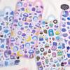 4 Pcs Mixed Cartoon Space Puppy Rabbit Cats Decor Stickers Scrapbooking Diy Journaling Cute Stationery Diary Sticker Gift