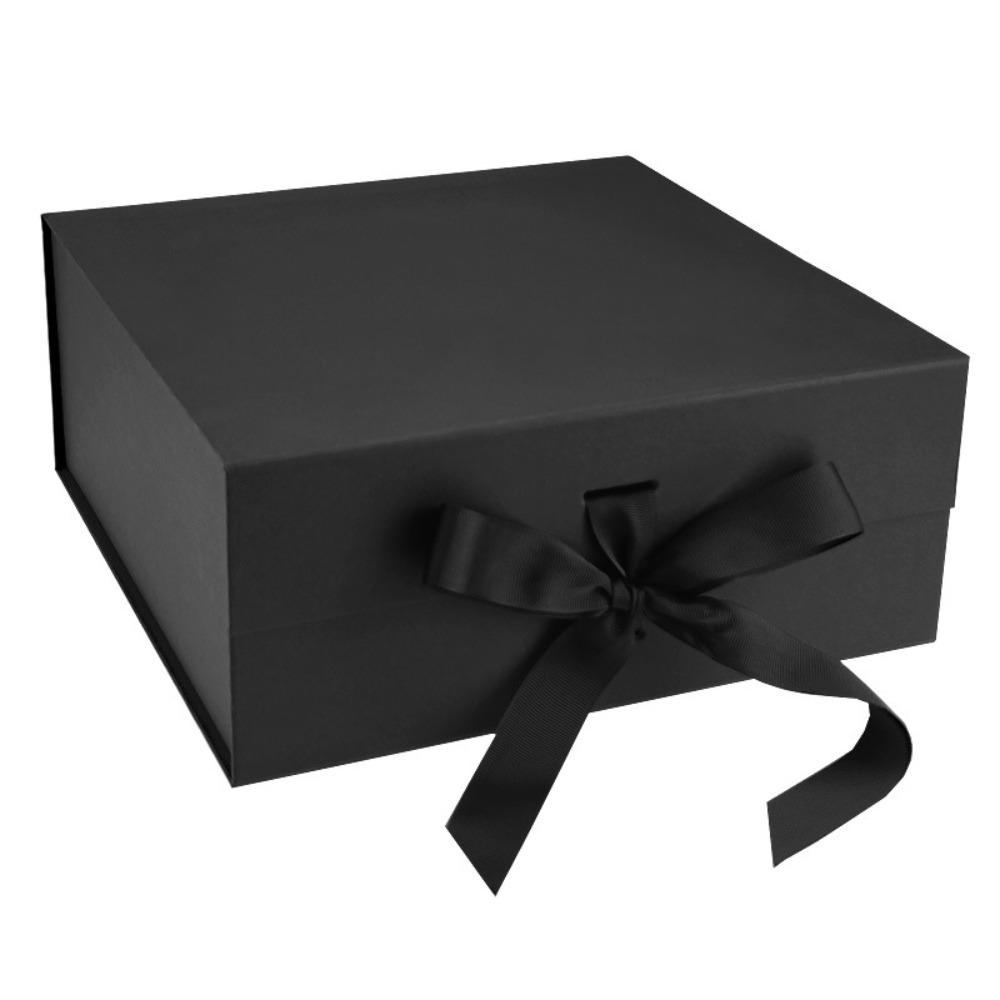 1pc Medium Gift Boxes with Ribbon and Lid Treat Boxes Gift Packaging Box for Weddings Graduations Birthdays Anniversary Bridesmaid Proposal Box