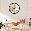 Plastic Silent Movement Designer Wall Clock (Black Frame, 12-inch)