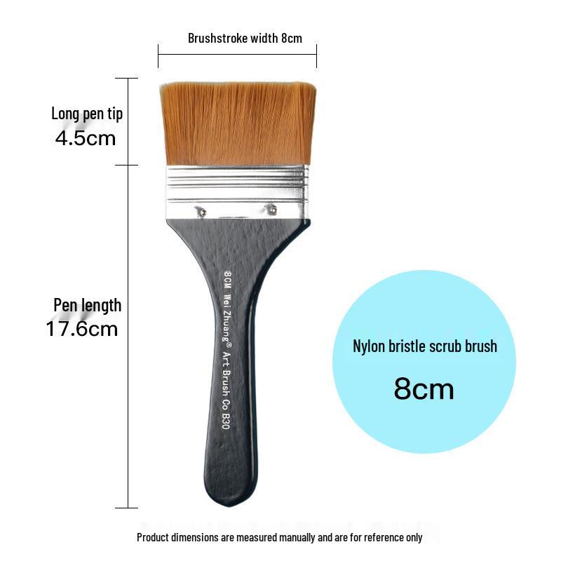 G1754 Nylon Flat Brush for Oil & Wall Painting
