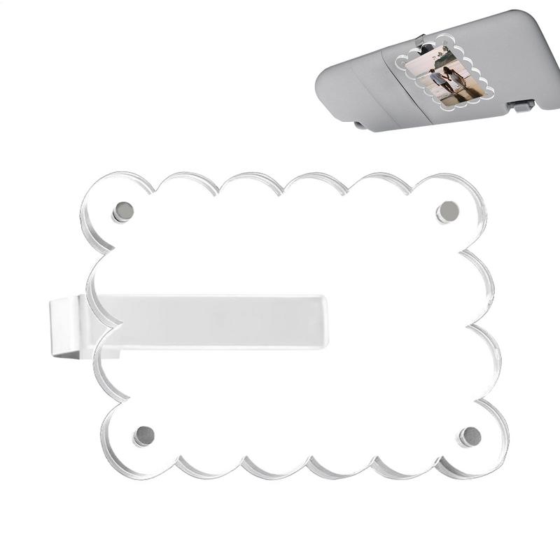 Car Photo Holder Magnetic Acrylic Transparent Sun Visor Clip Home Decor Accents For Birthdays Anniversaries Family Friends Men