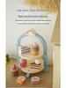 Wooden Pretend Play Royal Afternoon Tea Set: Children's Dessert Toy for Social Skills and Family Interaction