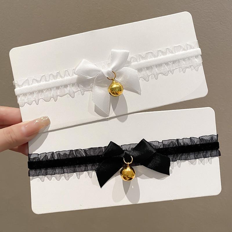 Bell Headband Collar Cat Ear Lolita Hair Accessories for Women Cute and Personality