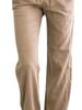 Summer Women's Clothing Solid Color Cotton Linen Drawstring Loose Casual Wide Leg Pants