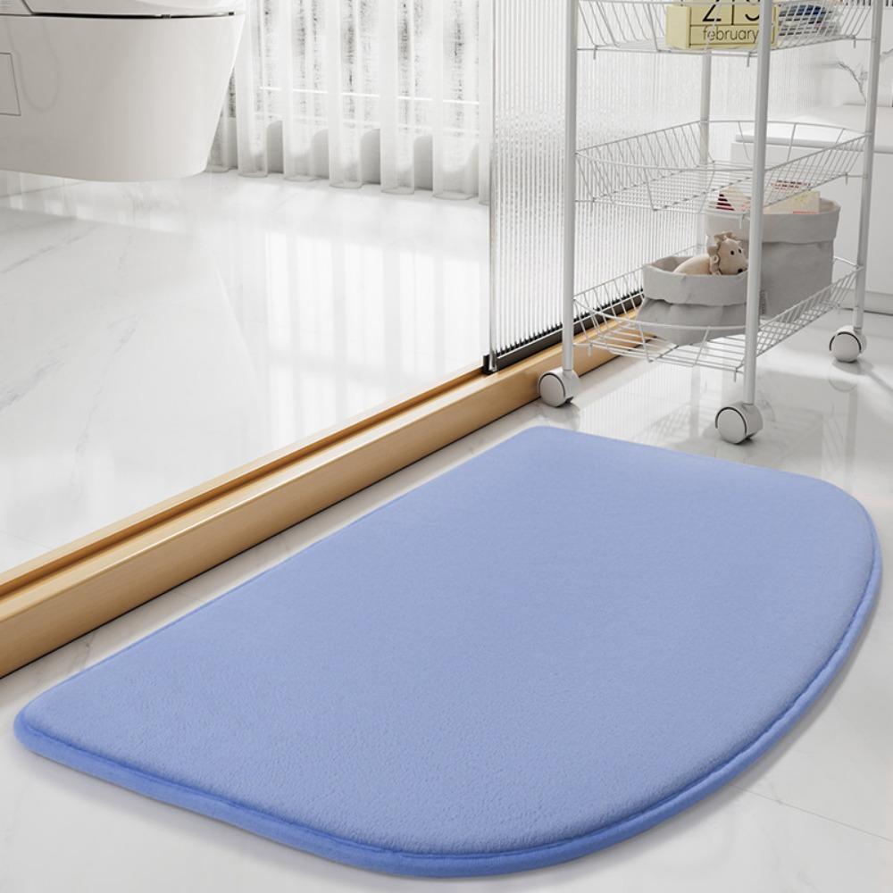 2pcs Bathroom Floor Mat Household Door Non-slip Stepping Foot Pad Bath Quick-drying Carpet