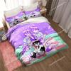 Anime Omori Printed Bedding Set All Seasons Double Duvet Cover Set Twin King Size Bedclothes Home Textile