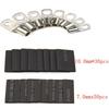 140Pcs/Box Cable Lugs Set 60Pcs Open Barrel Terminals + 80Pcs Heat Shrink Tubing