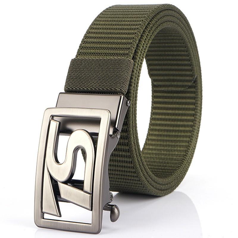 TS Belt Men's Automatic Buckle Business Casual Thick Nylon
