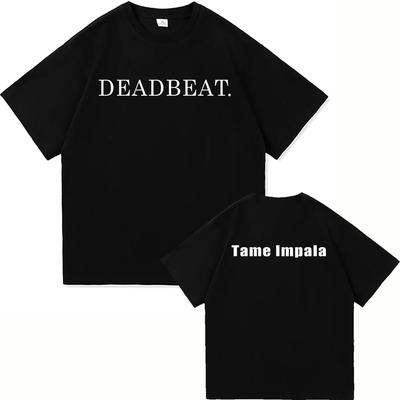 2026 Tame Impala Deadbeat Nowy Album Koszulka Deadbeat Tourist Męska Damska Koszulka Harajuku Wysokiej Jakości Bawełniane Ubrania Koszulka