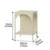 Nordic Metal Coffee Table Modern Side Tables with Storage Space Creative Landing Rack Bookshelf Bedroom Side Table Living Room