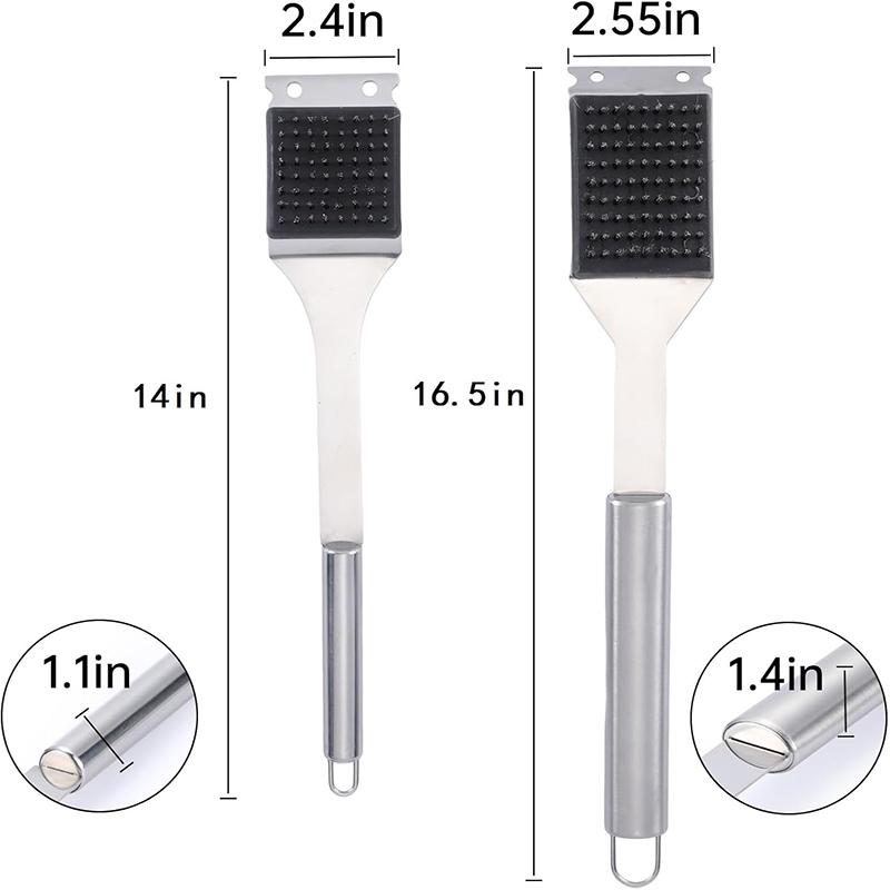Grill Brush and Scraper Stainless Steel Wire BBQ Grill Brush for Outdoor Safe Cleaner Brush Grill Brush Barbecue Accessories