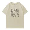 Summer 2026 Minimal Koi Carp Print Oversized Tshirt 100 Cotton Unisex Women Short Sleeve Tee Shirt Unisex Casual Popular Clothing
