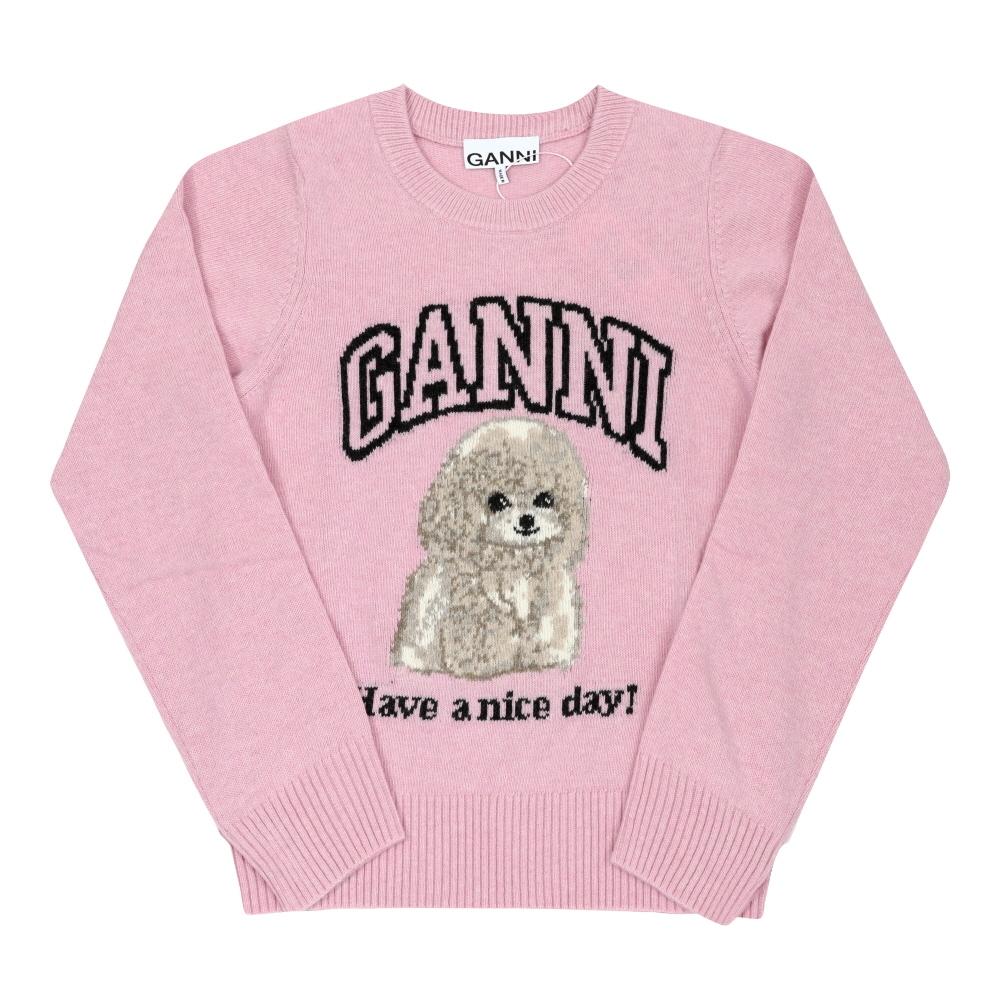 

Ganni Poodle Logo Wool Mix Sweater K2499 868 K2499 868 (L)