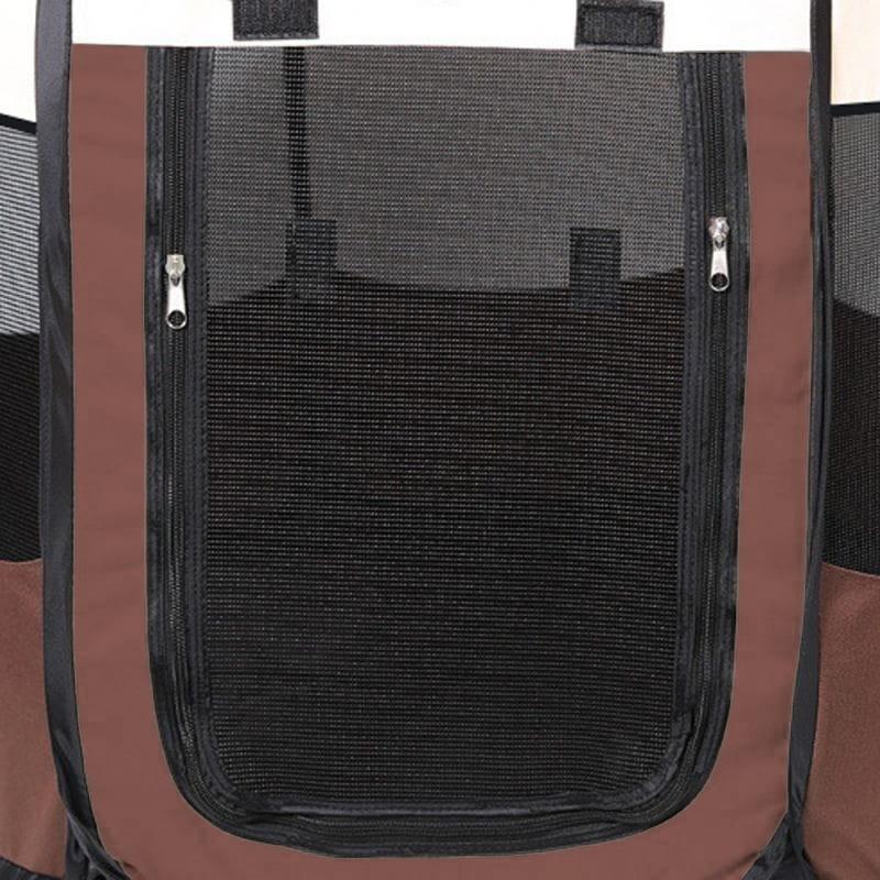 Dog/cat playpen 74x74x43cm - brown